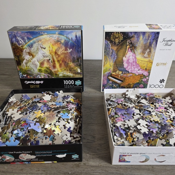 Magical Themed Glitter Edition Jigsaw Puzzle Set - Picture 2 of 5